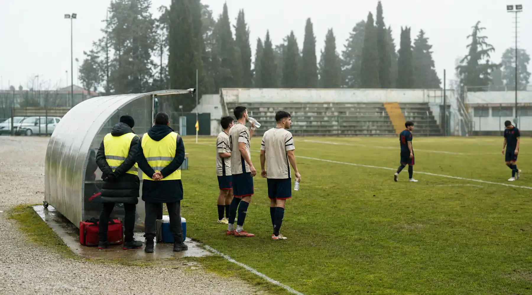 Serie B, stadionmiljöö ottelun aikana